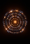 a circular object with lights