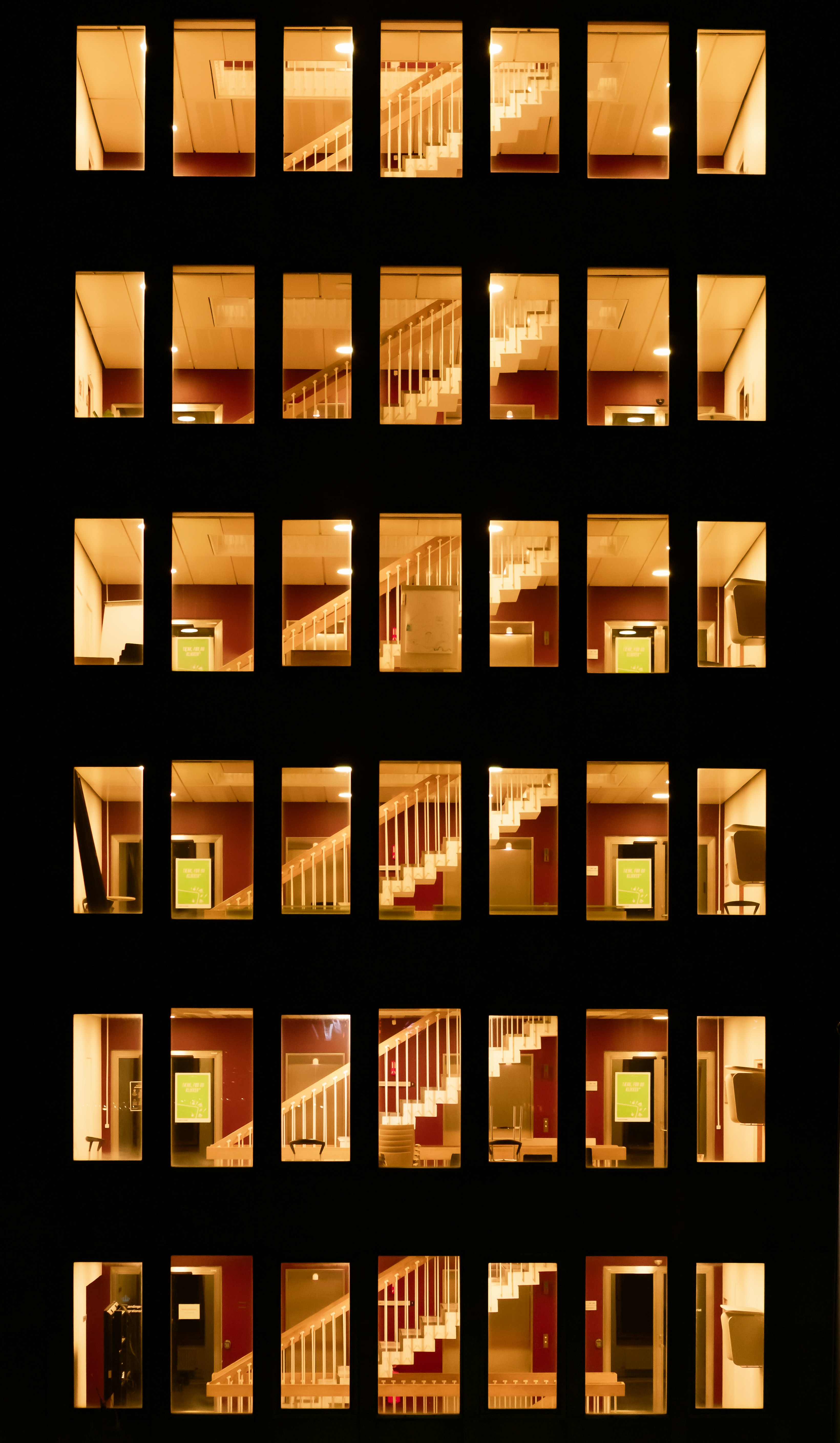 A collage of different colored windows photo – Free Building Image on ...