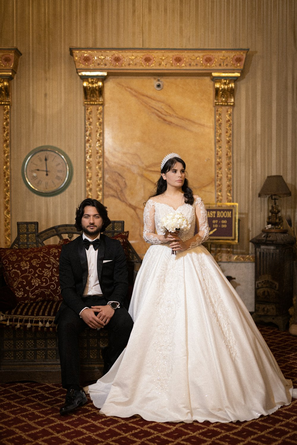 a man and woman posing for a picture