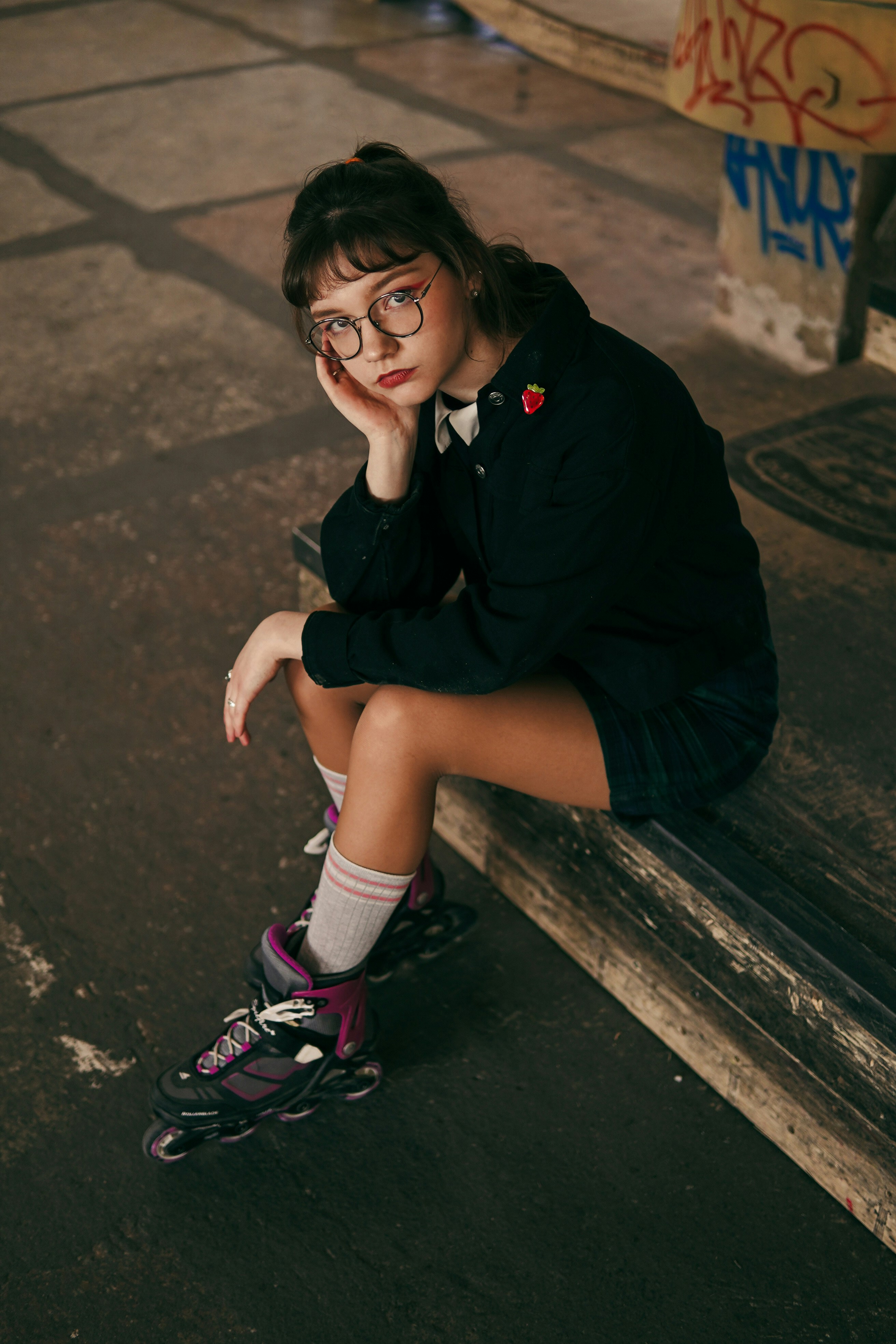 a person sitting on the ground