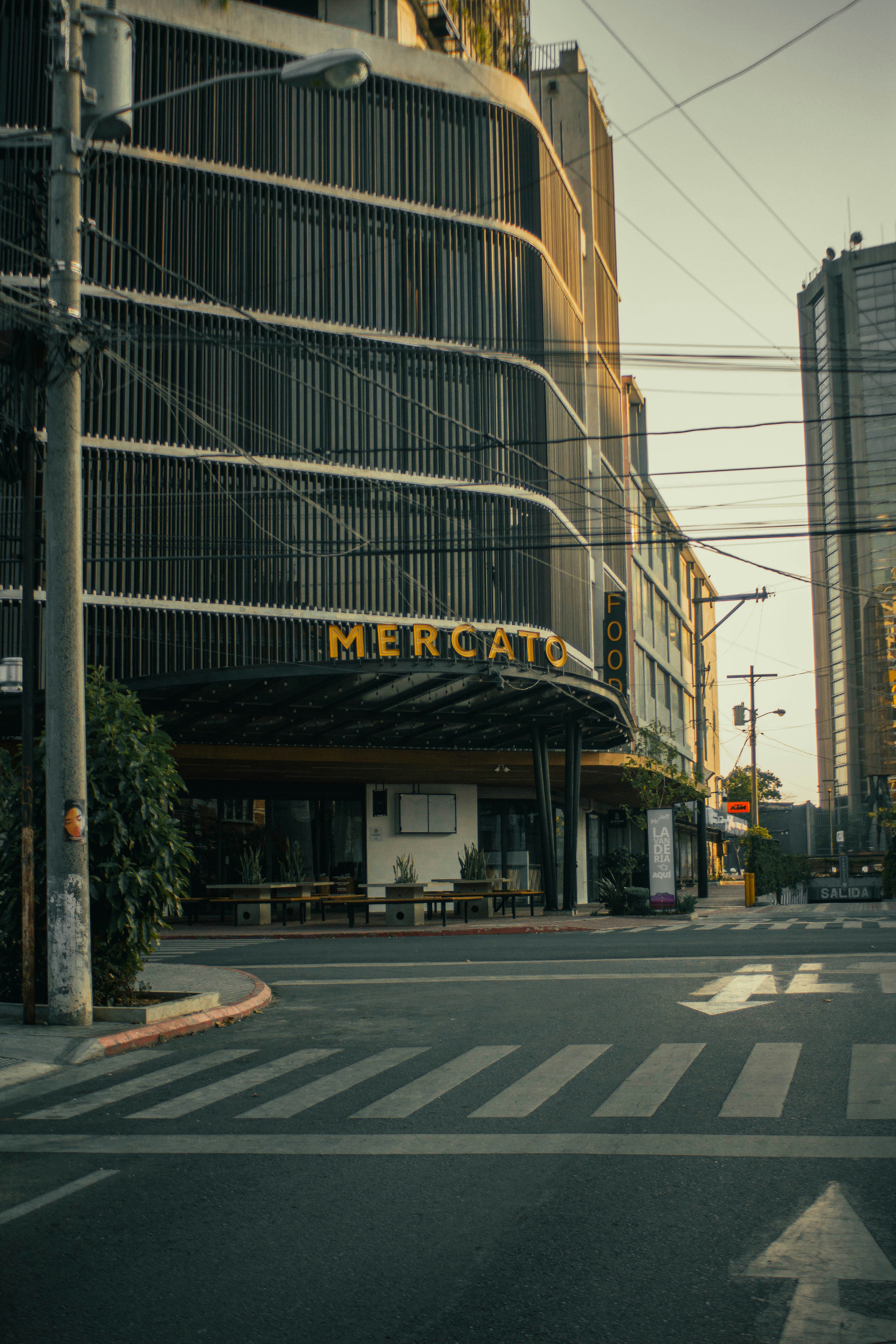 a building with a sign on it