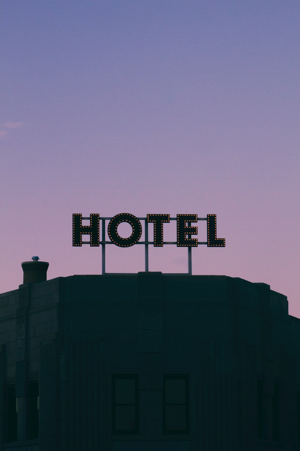 a sign on top of a building