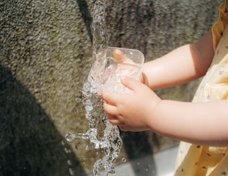 a person holding a plastic bag