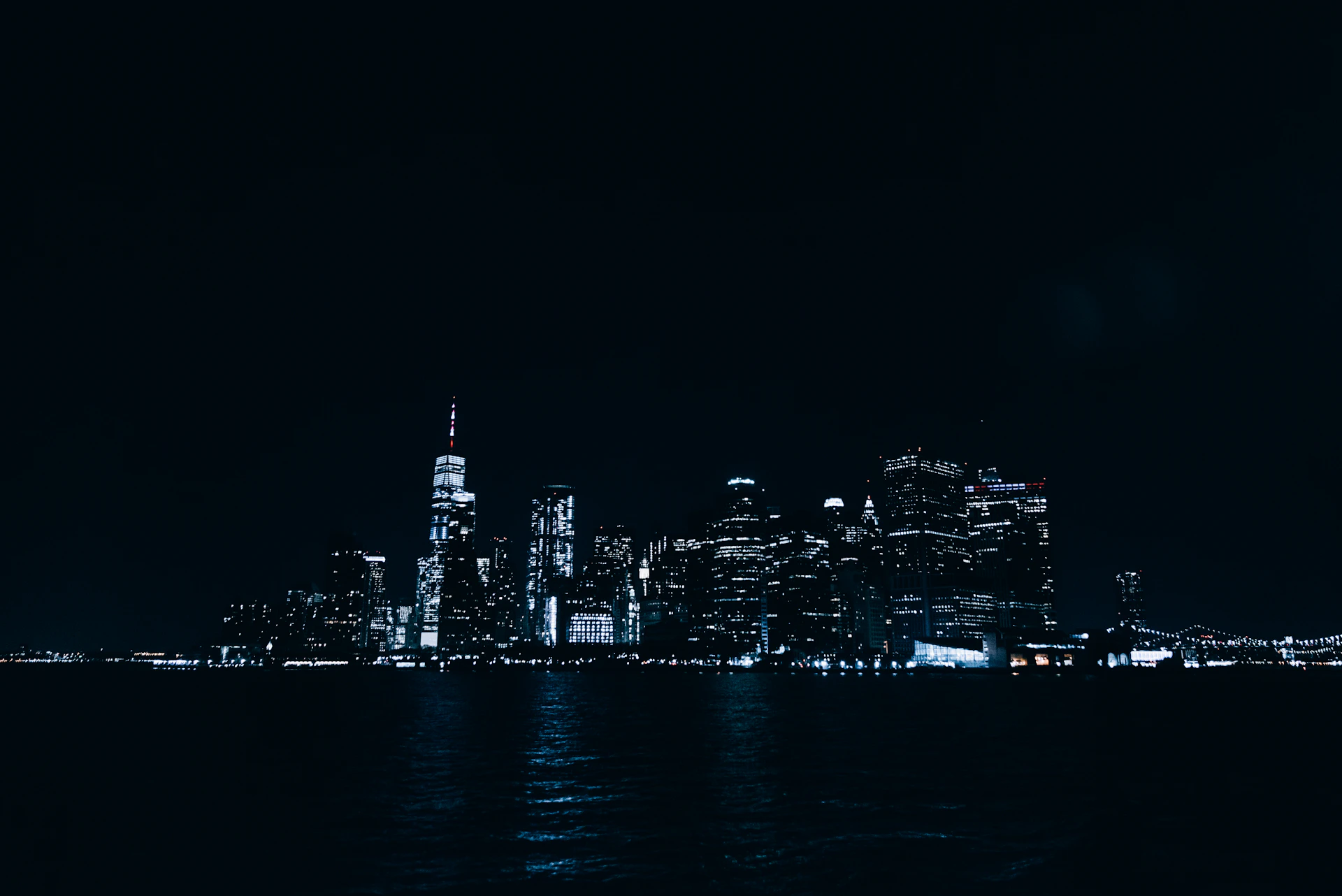a city at night