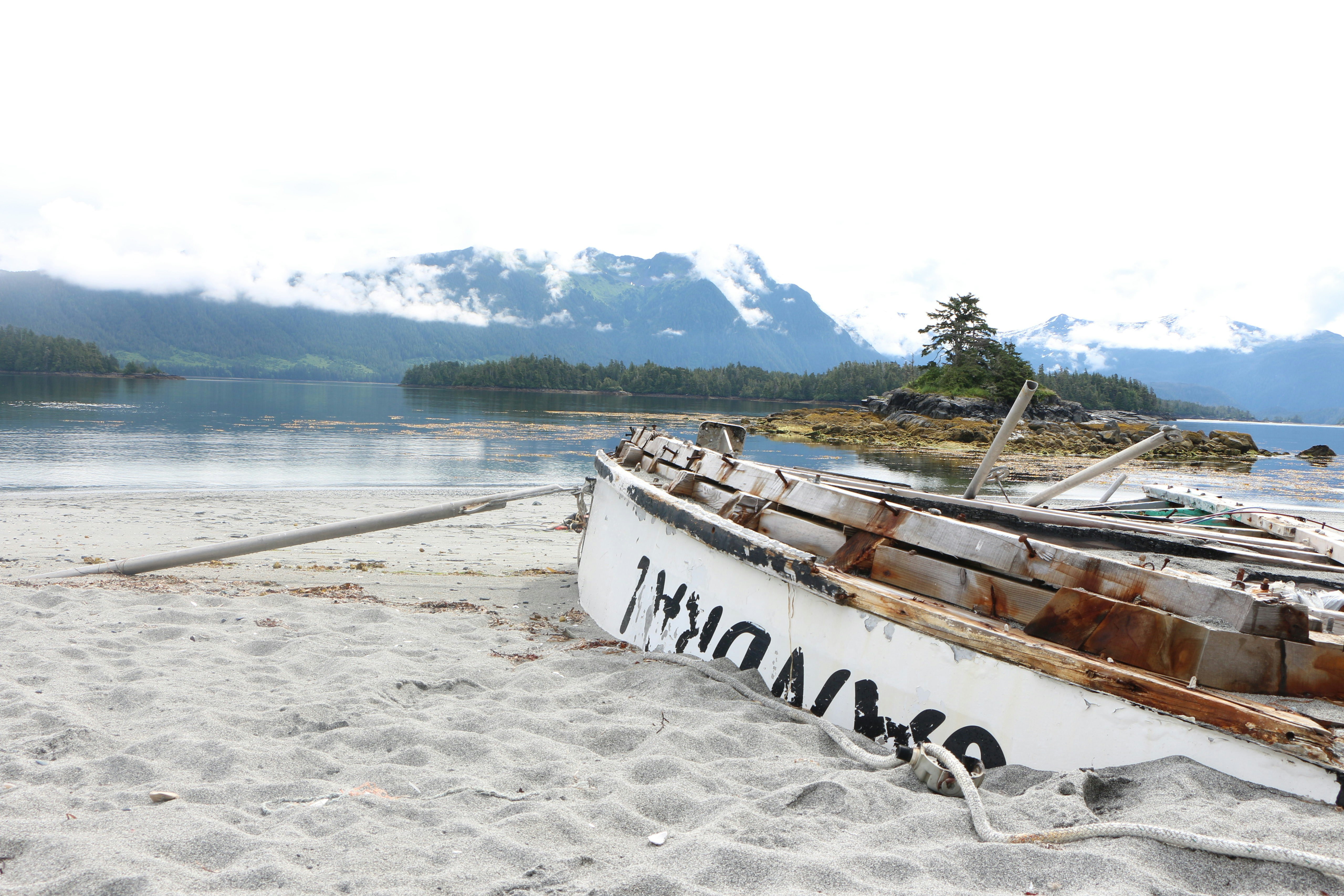 a boat on the beach