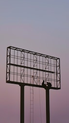 a metal frame with a metal frame