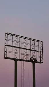 a metal frame with a metal frame