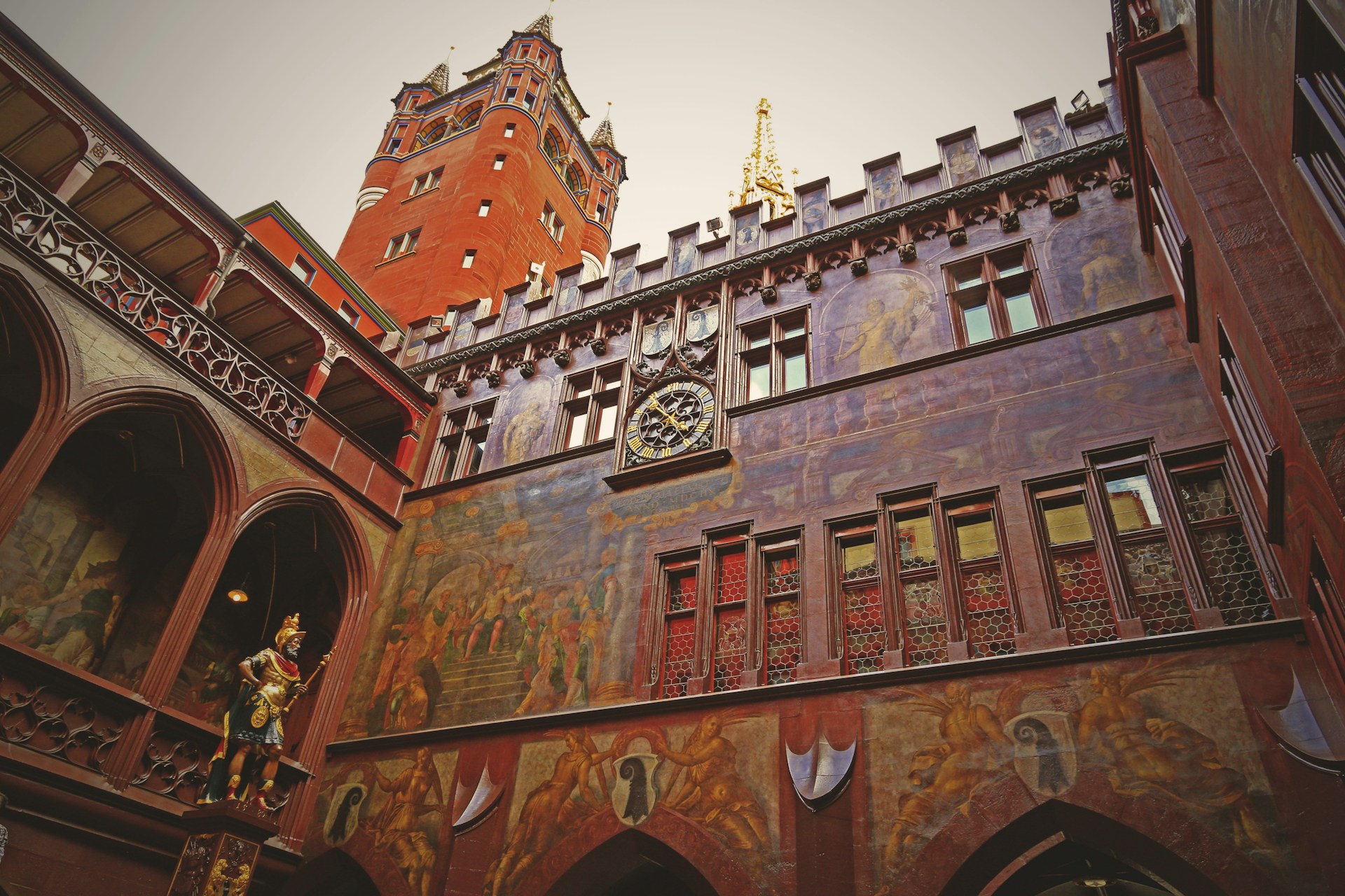 a large building with a clock tower