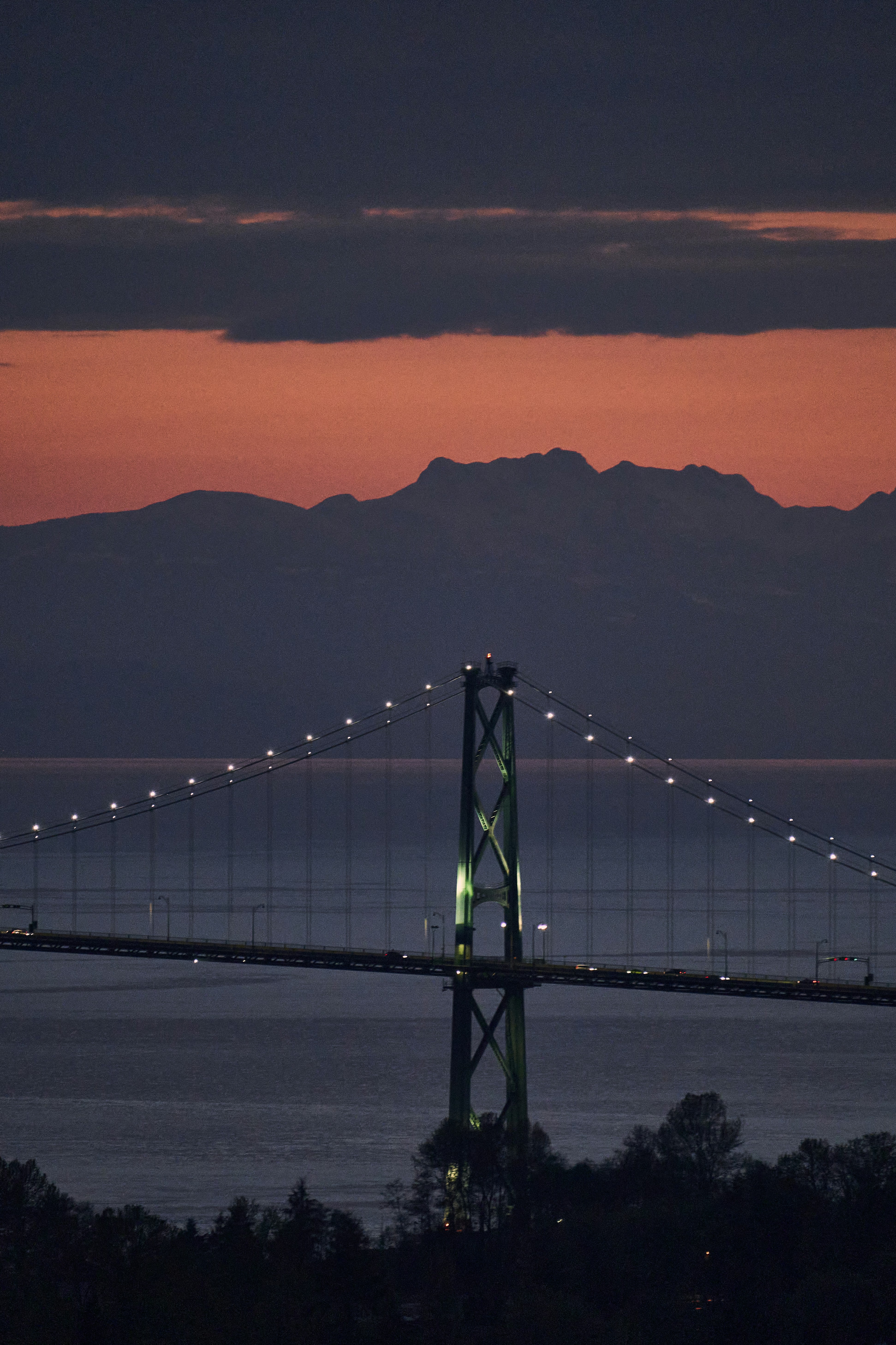 a bridge over water