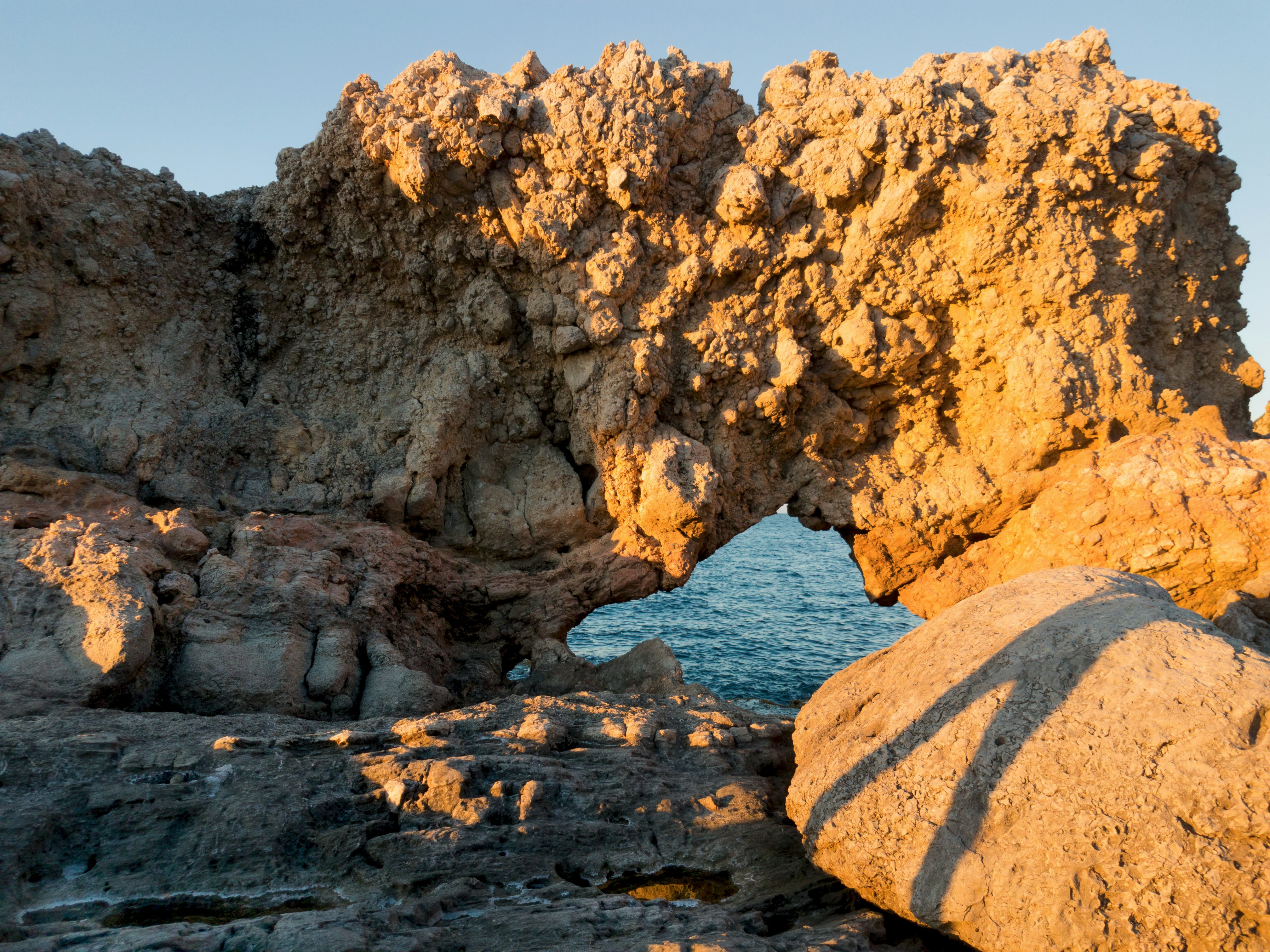 a large rock formation