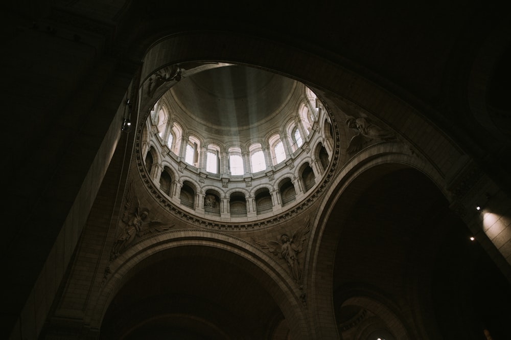 a large arched building with a dome