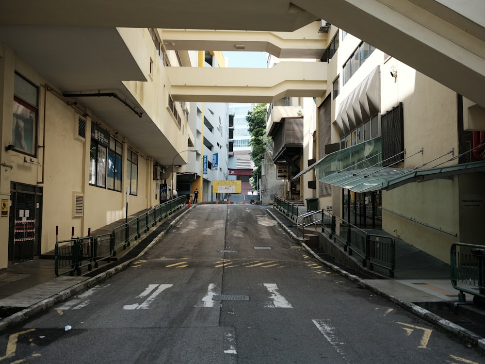 a street with buildings on both sides