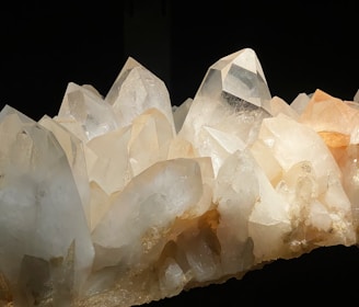 a close-up of a crystal