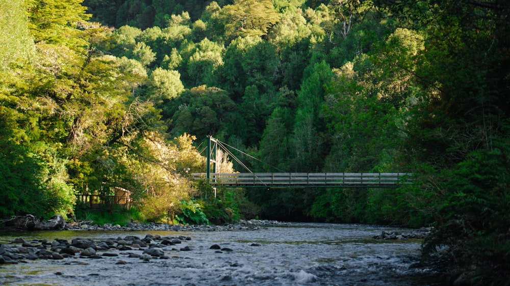 a bridge over a river