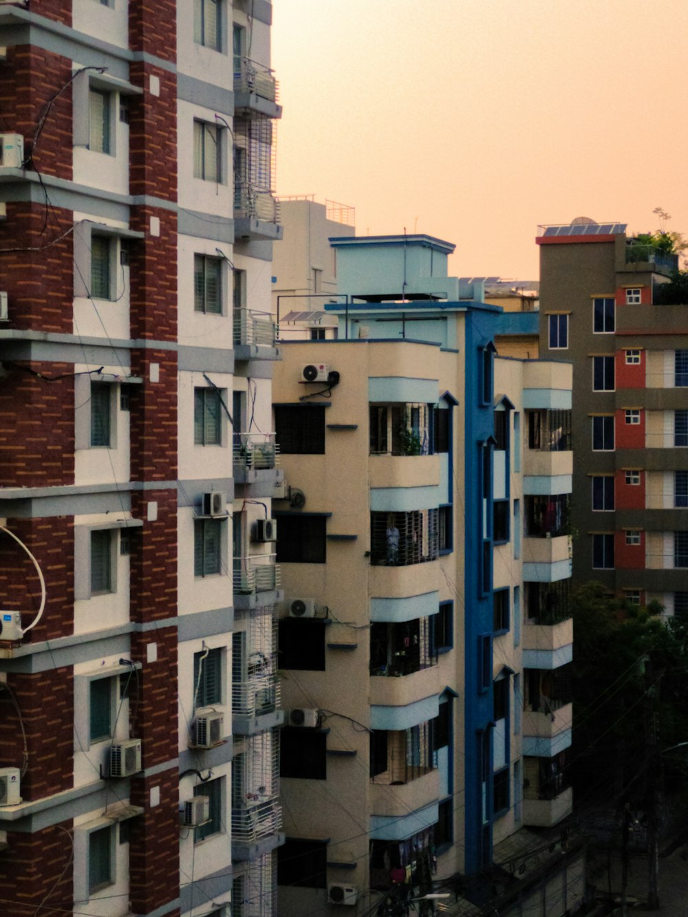 a group of buildings