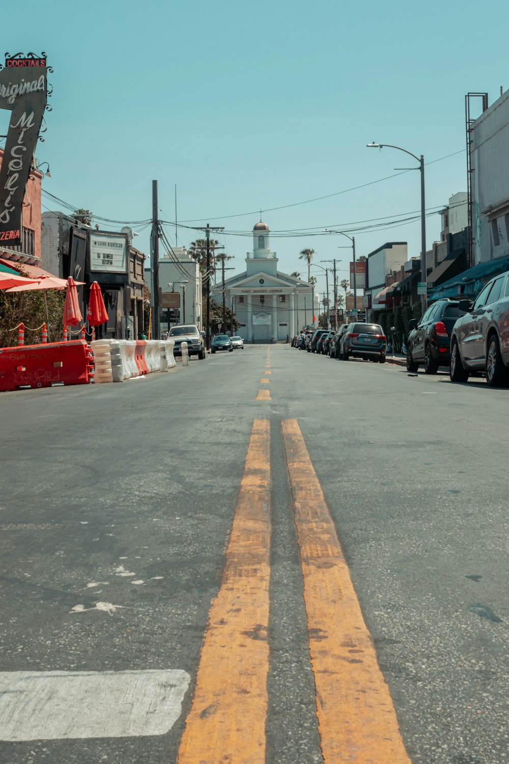 a street with cars on it