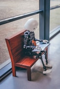 a robot on a table