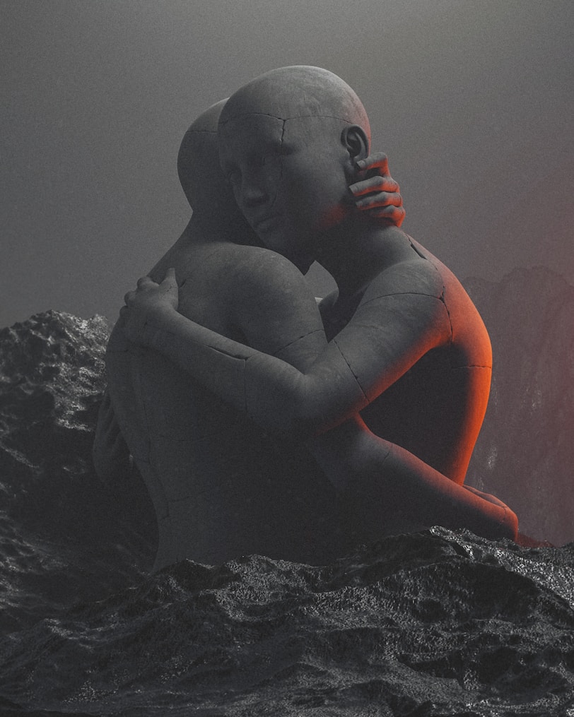 a person in a body of water