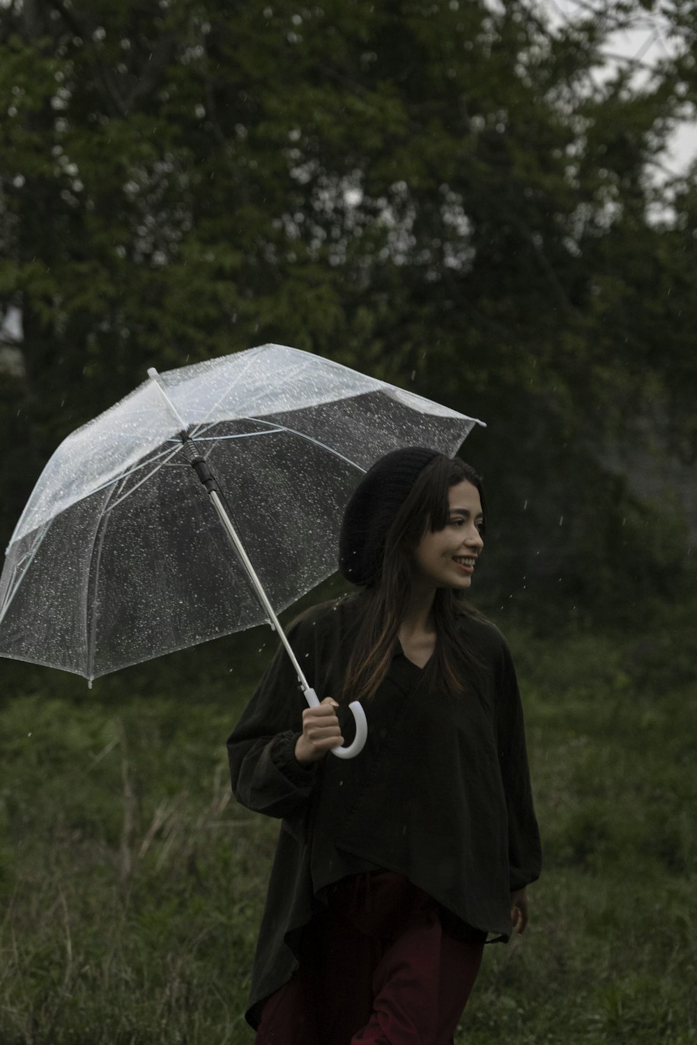 a person holding an umbrella