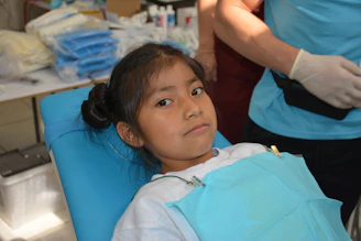 a person with the hair pulled back