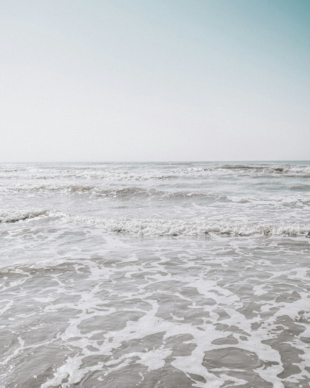 waves on a beach