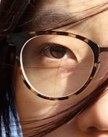 a person wearing glasses