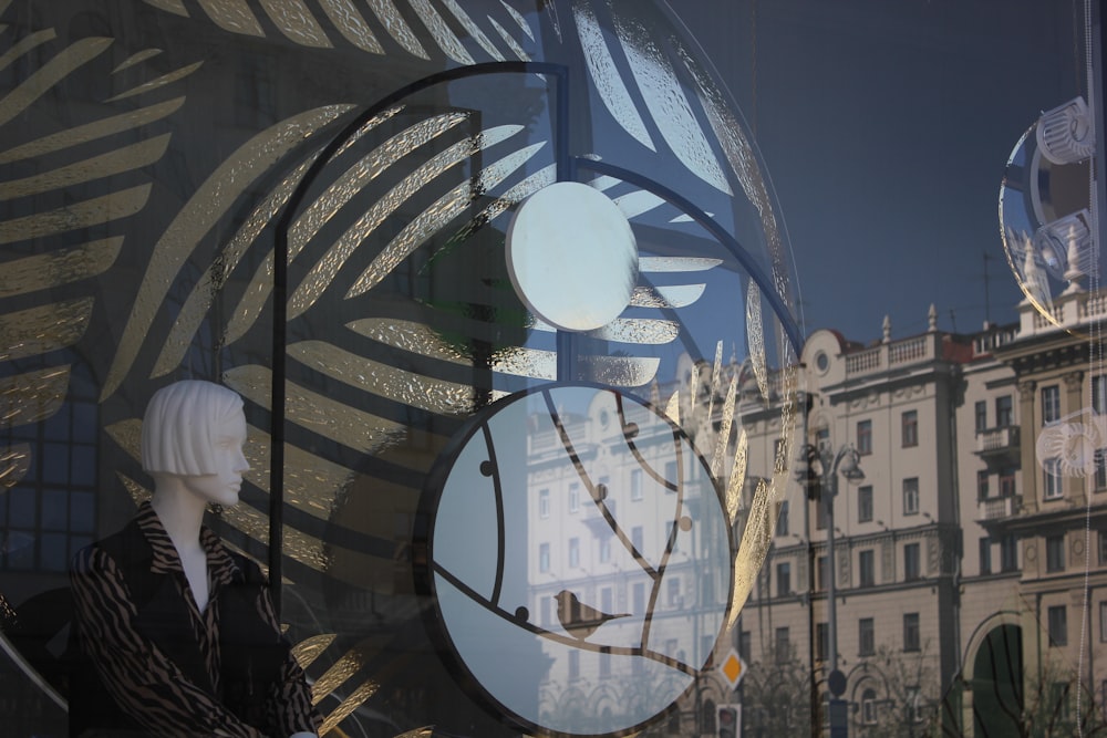 a clock on a building