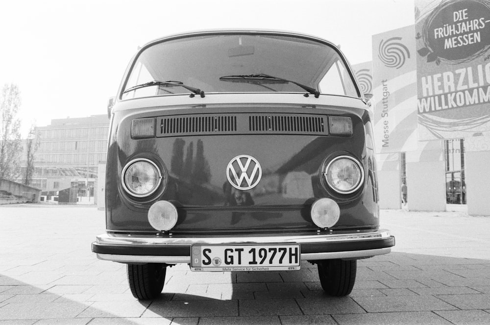 a car parked on a street