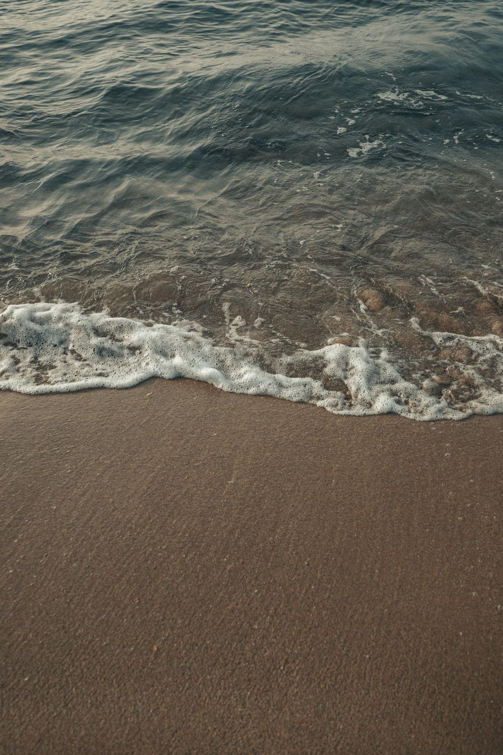 waves crashing on a beach