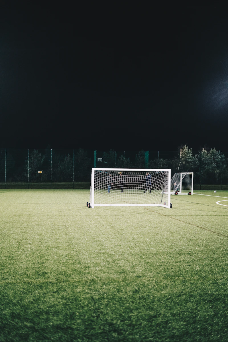 Football goal and net