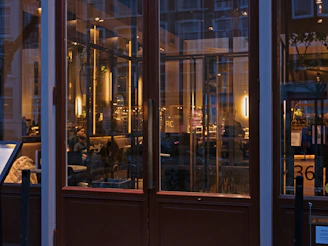 Interior view of vs restaurant & lounge showing inviting seating and ambient lighting.