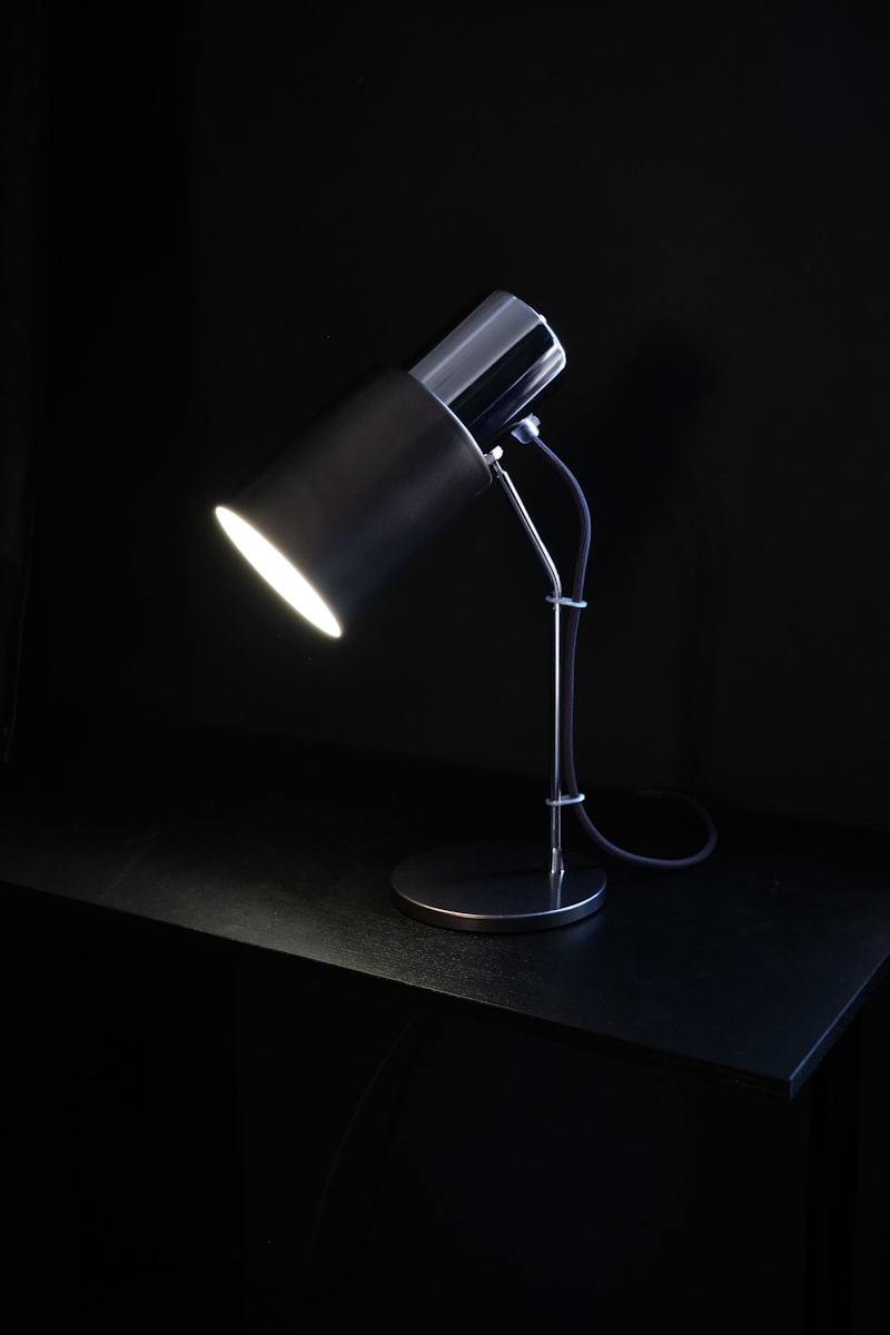 Stolní lampa s jemným světlem