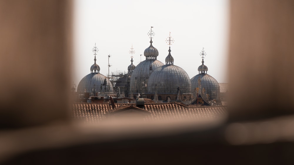 a view of a city from a window