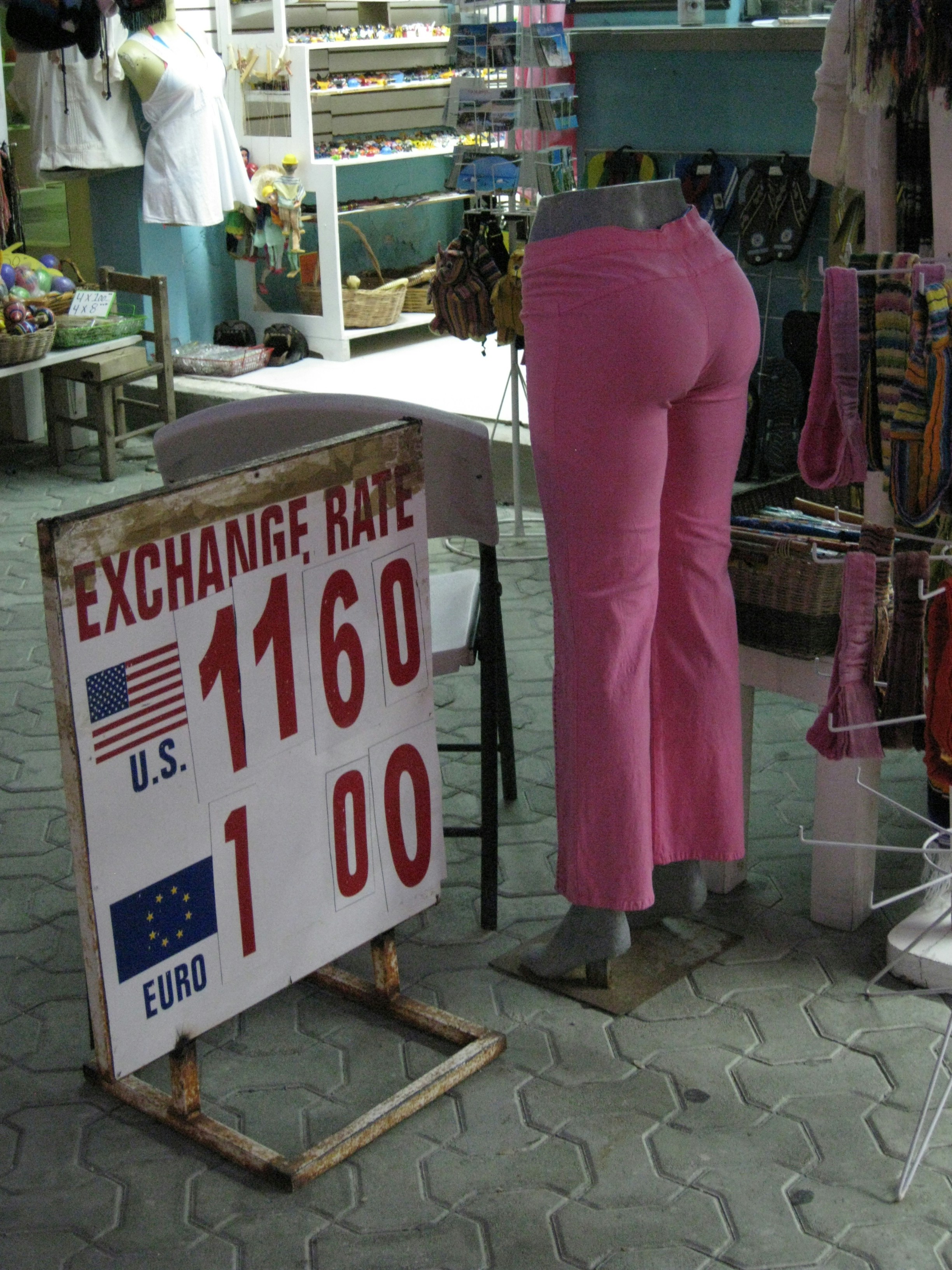 a sign in front of a store