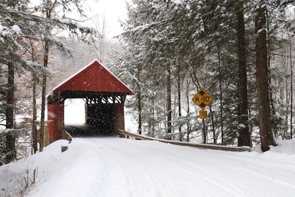 Covered bridge near Smugglers' Notch, Vermont