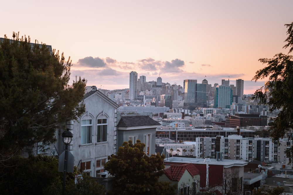 a city with many buildings