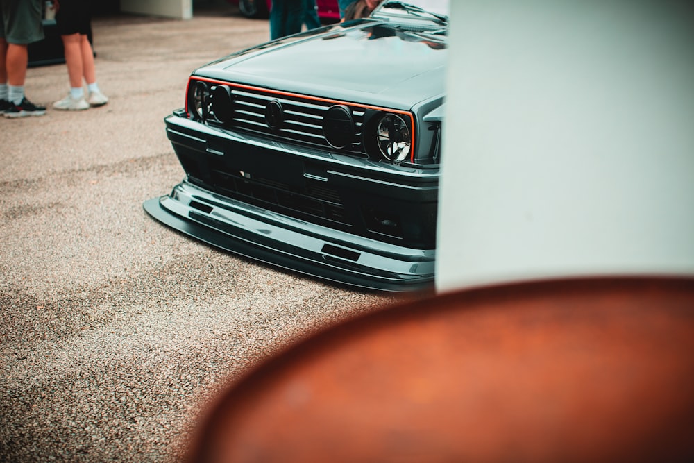 a car parked on the floor