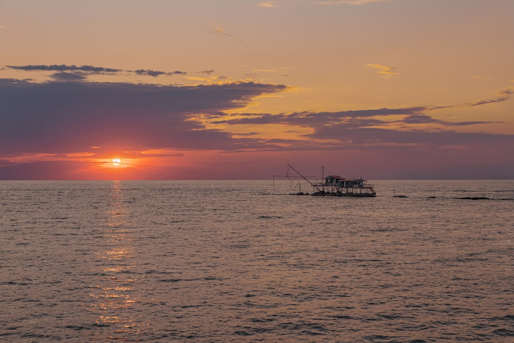 a boat in the water