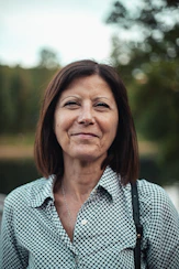 a woman with dark hair