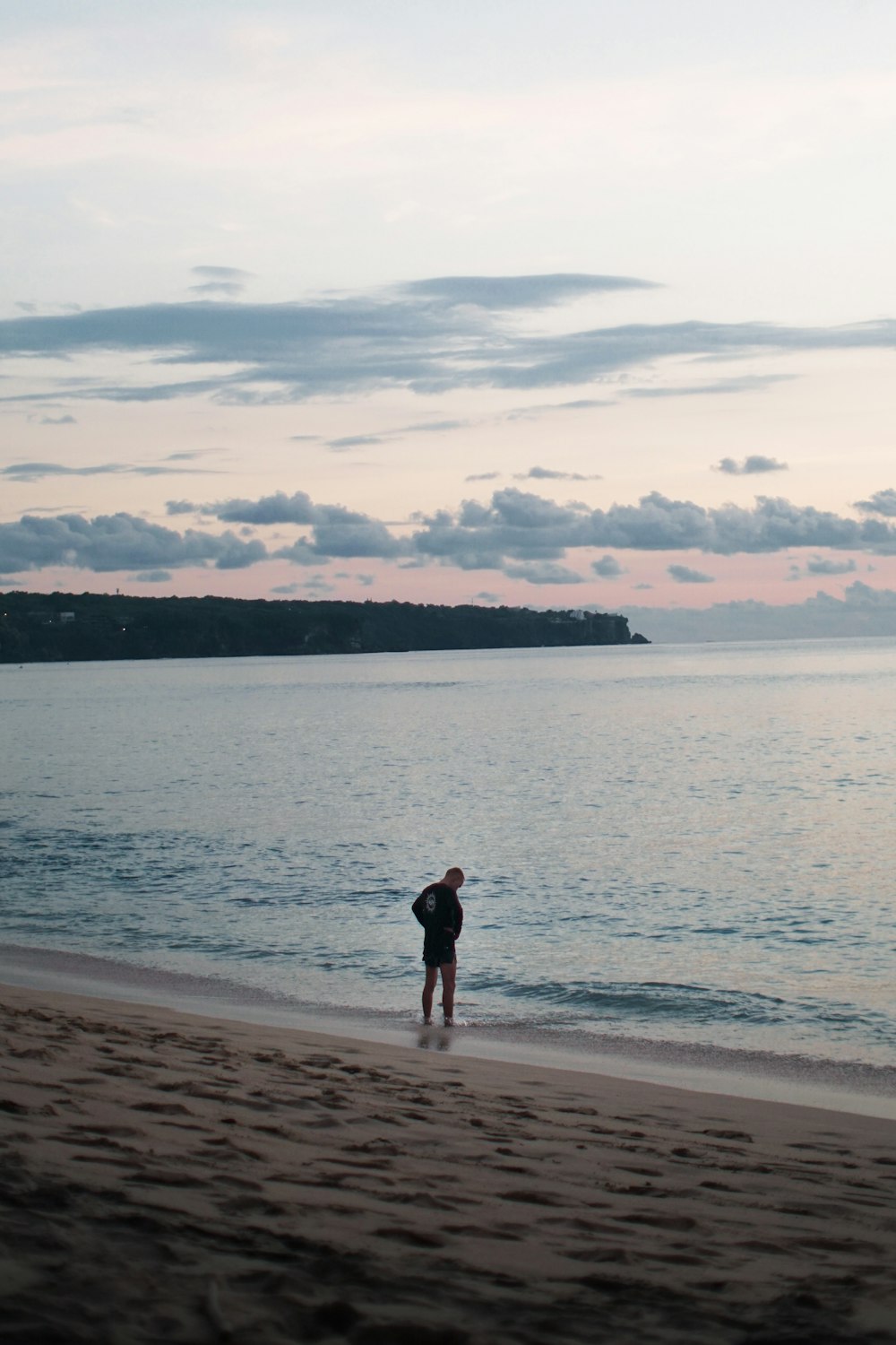 a person standing in the water