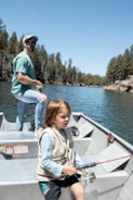 a man and a woman on a boat