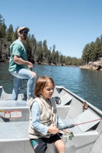 a man and a woman on a boat