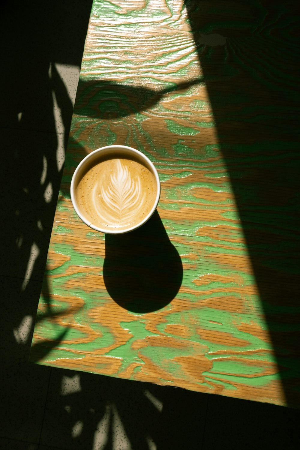 a cup on a table