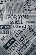 a black and white photo of a newspaper
