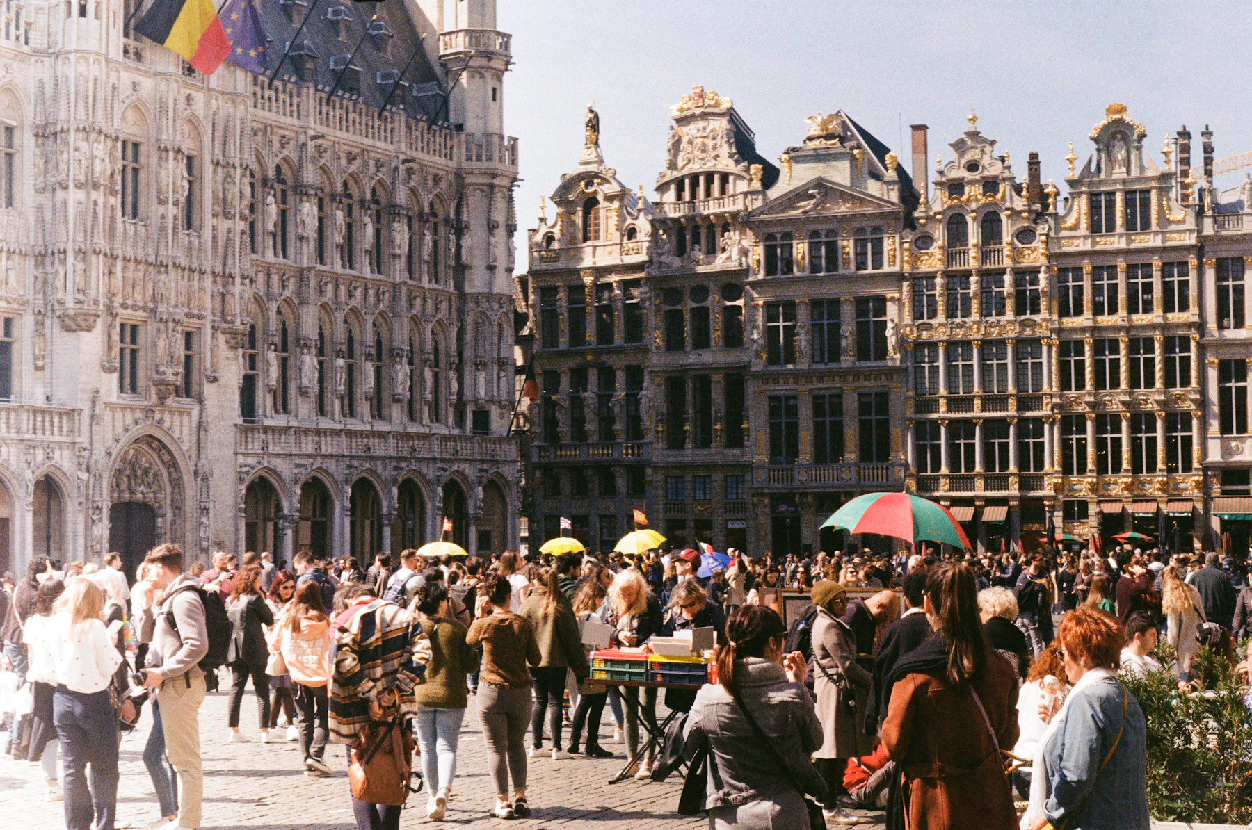 Grote Markt in Brussel met historische gevels