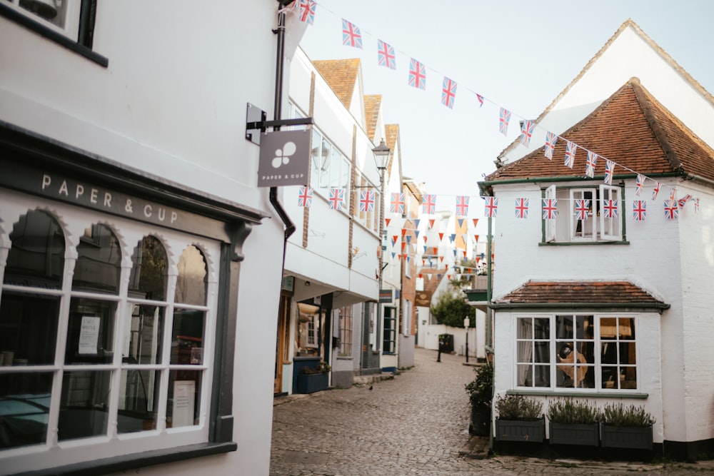 a street with buildings on both sides