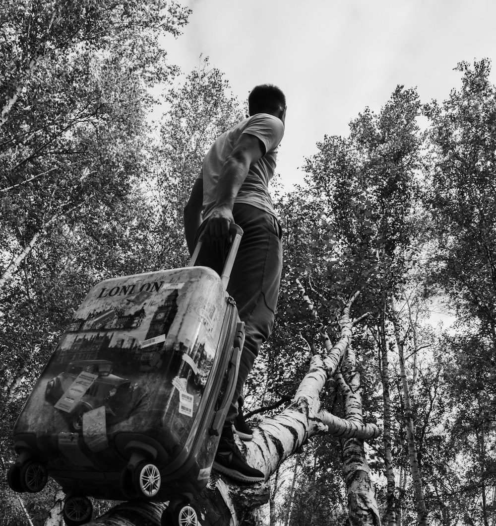 a man standing on a truck