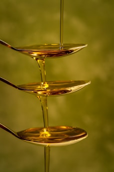 a glass of liquid
