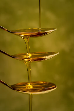 a glass of liquid