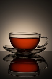 a tea cup on a saucer